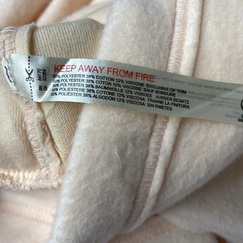 Free People Day Off Fleece Joggers Harem Pants Sweats Tender Peach Size Medium
